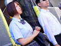 満員バスで制服越しに乳揉み痴○される巨乳女子○生5