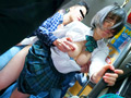 満員バスで制服越しに乳揉み痴○される巨乳女子○生19
