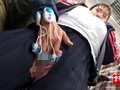 巨乳少女羞恥電車 推定Kカップ 玩具イカセ肉感娘