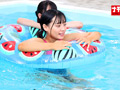 日焼けあと美少女プール羞恥