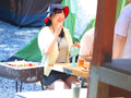 キャンプ場全裸放流 浮かれた巨乳女を追い剥ぎ野外羞恥