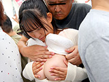 頑なに乳首を隠す巨乳女子2 推定Iカップ素朴女子