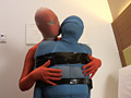 ZENTAI GIRL ENCASEMENT HAND JOB