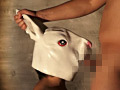 動物マスクファック