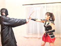 乱れる！女剣士VS電マ