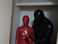 Rubber Enclosure Fetish～M字開脚拘束具ラバー責め～
