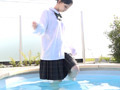 夕立後の放課後