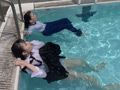 三姉妹の寛ぎ（掃除ver）