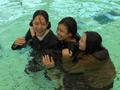 新入生対象着衣水泳授業