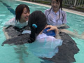 水球と先輩と卒アル撮影