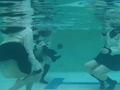三つ巴の水中遊泳