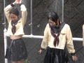 三つ巴制服シャワー