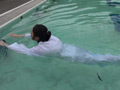 三つ巴部活着水泳