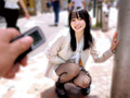 素人美少女とリモコンバイブお散歩10-黒パンストOL編-