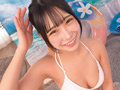 水着ギャルがお口だけでバキュームノーハンドフェラ！？