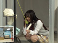 公衆電話ボックス360度度丸見え ノリノリ美爆乳J○