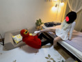蹴り倒されて電気アンマやられて逝かされたんだけど！