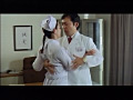 ノーパン白衣 濡れた下腹部