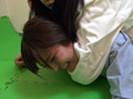 女子柔道選手壮行会 絞め技デモンストレーション