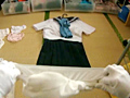 この女子○生の下着を盗みました。