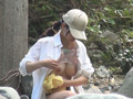 超話題のソロキャン女子に密着取材！青○セックス！！