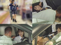 カーセックスしていたカップルを催○ガスで○らせNTR