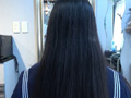 黒髪スーパーロングヘア女子○生 先生と禁断ヘアカット