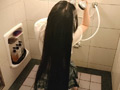 スーパーロングヘア女子○生の制服着衣シャンプー