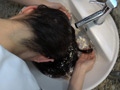 スーパーロングヘア女子○生の放課後シャンプー 洗髪