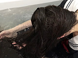 スーパーロングヘア女子○生の放課後シャンプー 卒業式