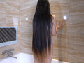 ウサ耳スーパーロングヘアちゃんの シャンプータイム
