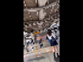 可愛い顔したパイパンJKがノーパン乗車で理性崩壊…