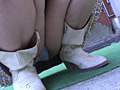 熟女シミ付きしゃがみパンチラ○撮