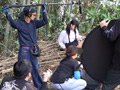 限りなく拡がる制服少女の肛門 メイキング