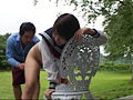 糞まみれのスクール水着
